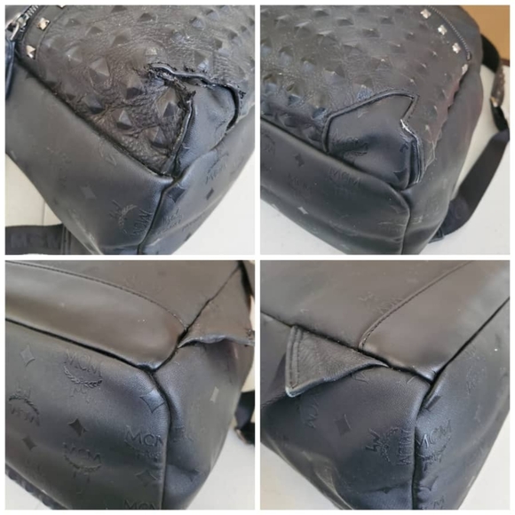 MCM Black Matte Backpack - Picture 10 of 12